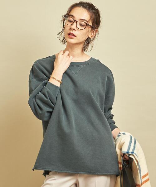 BEAUTY&YOUTH UNITED ARROWS(ビューティーアンドユースユナイテッドアローズ)の「by ※∴ピグメントスウェットプルオーバー ◆(スウェット・レディース・ダークグレー/モカ/シャーベット/ライム・FREE)」の5枚目の写真
