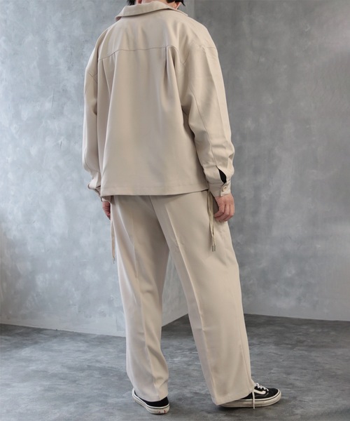 CREARE -LINO-（クレアーレリノ）の「サイドZIPオーバーサイズCPOジャケット<セットアップ可>（ブルゾン・メンズ・オフホワイト/ブラック・M/L）」の7枚目の写真