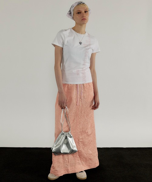 MAISON SPECIAL（メゾンスペシャル）の「Vegan Leather 2way Purse Small Bag/ヴィーガンレザー2WAY巾着バッグ（ショルダーバッグ・レディース・ブラック/ブラウン/イエロー/グリーン/ブルー/ライトグリーン/シルバー/ターコイズブルー/ダークグリーン/ピンク/ホワイト/ゴールド・FREE）」の20枚目の写真