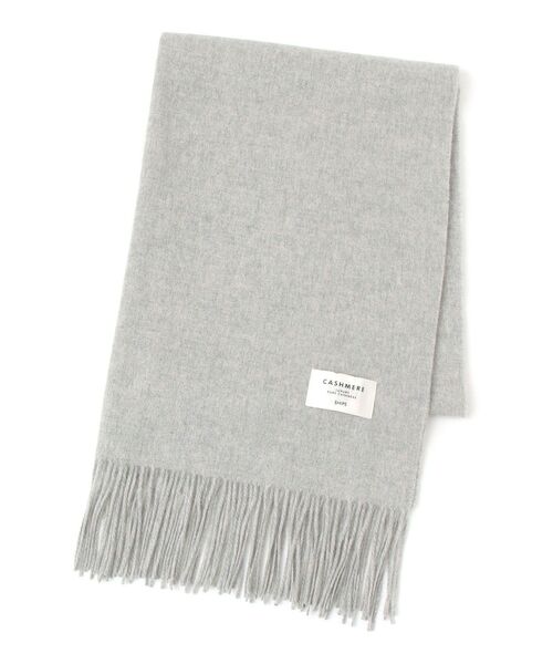 SHIPS（シップス）の「ソリッドカシミヤストール 20FW◇（ストール/ショール・レディース・ブラック/ライトグレー/ベージュ/スカイブルー/ピンク・ONE SIZE）」の10枚目の写真