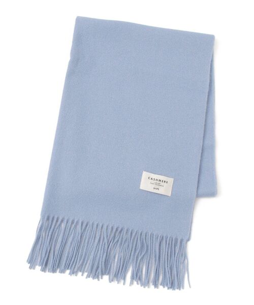 SHIPS（シップス）の「ソリッドカシミヤストール 20FW◇（ストール/ショール・レディース・ブラック/ライトグレー/ベージュ/スカイブルー/ピンク・ONE SIZE）」の18枚目の写真