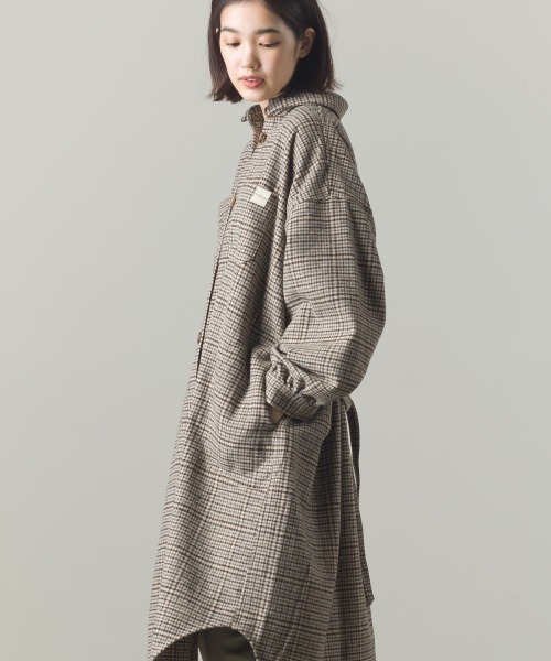 Omnes オムネス の フェイクウールチェックシャツコート その他アウター Wear