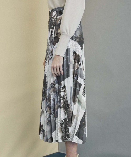 UNITED TOKYO(ユナイテッドトウキョウ)の「フォトコラージュプリーツスカート(スカート・レディース・グレー/マルチ・0)」の14枚目の写真
