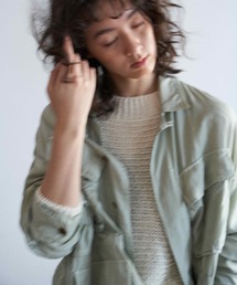 美品✨️unfil アンフィル シルク＆コットンツイル ミリタリージャケット UNFIL（アンフィル）の「unfil アンフィル / cotton & silk