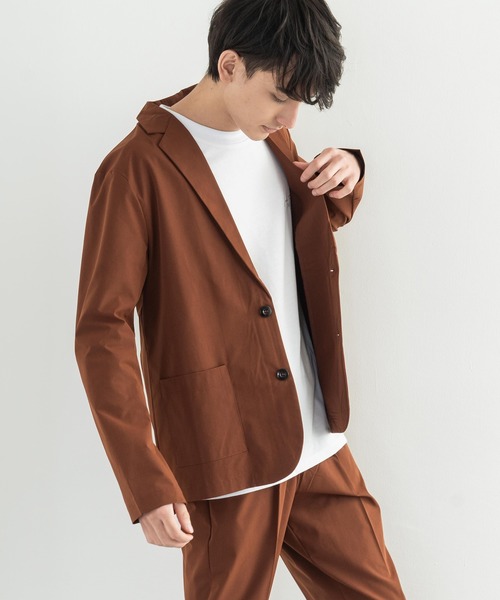 Rocky Monroe（ロッキーモンロー）の「【セットアップ】ストレッチセットアップ テーラードジャケット&テーパードパンツ（セットアップ・メンズ・ブラック/グレイッシュベージュ/カーキ/ブラウン・M/L）」の22枚目の写真
