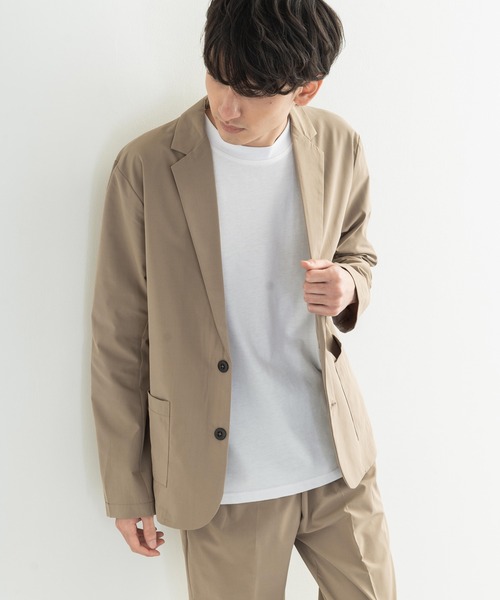 Rocky Monroe（ロッキーモンロー）の「【セットアップ】ストレッチセットアップ テーラードジャケット&テーパードパンツ（セットアップ・メンズ・ブラック/グレイッシュベージュ/カーキ/ブラウン・M/L）」の6枚目の写真
