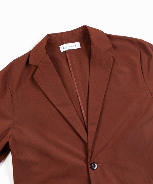 Rocky Monroe（ロッキーモンロー）の「【セットアップ】ストレッチセットアップ テーラードジャケット&テーパードパンツ（セットアップ・メンズ・ブラック/グレイッシュベージュ/カーキ/ブラウン・M/L）」の13枚目の写真