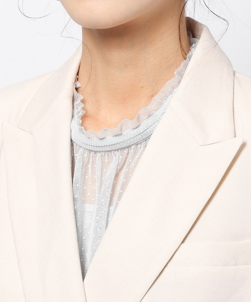 BARNYARDSTORM（バンヤードストーム）の「BARNYARDSTORM / Ｗボタンジャケット（テーラードジャケット・レディース・ネイビー/アイボリー・1/0）」の8枚目の写真