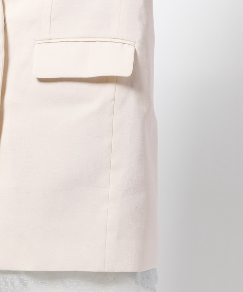 BARNYARDSTORM（バンヤードストーム）の「BARNYARDSTORM / Ｗボタンジャケット（テーラードジャケット・レディース・ネイビー/アイボリー・1/0）」の5枚目の写真