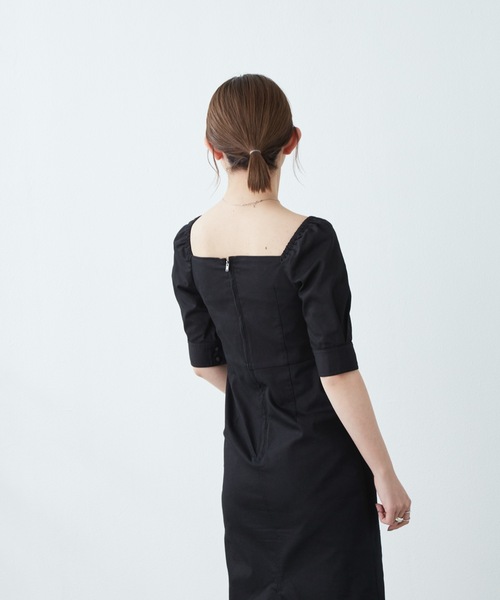 flowriri（フロウリリ）の「flowriri パプスリーブデニムロングワンピース（ワンピース・レディース・ネイビー/ブラック・FREE）」の15枚目の写真