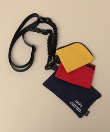 SHIPS | 【WEB限定】SHIPS: COPYRIGHT ロゴ 3ポーチ ネック ストラップ(ショルダーバッグ)