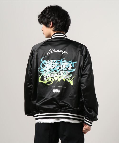 VANQUISH（ヴァンキッシュ）の「KINJAZ with VANQUISH SOUVENIR JACKET（その他アウター・メンズ・ブラック・MEDIUM/LARGE）」の2枚目の写真
