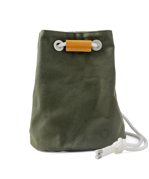 WAIPER.inc（ワイパーインク）の「clipmarks warehouse クリップマークス ウェアハウス cross クロス　巾着バッグ（ショルダーバッグ・メンズ・オリーブ/マスタード/ナチュラル・ONE SIZE）」の5枚目の写真