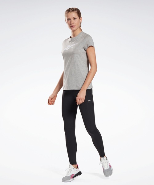 Reebok（リーボック）の「トレーニング エッセンシャルズ ベクター グラフィック Tシャツ /  Training Essentials Vector Graphic Tee（Tシャツ/カットソー・レディース・ホワイト/ブラック/ヘザーグレー・X-SMALL/SMALL/MEDIUM/LARGE/X-LARGE）」の8枚目の写真
