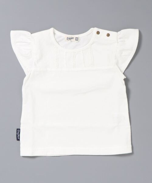 RAGMART（ラグマート）の「キャップスリーブＴシャツ（Tシャツ/カットソー・キッズ・イエロー/オフホワイト/ピンク・95cm/80ｃｍ/90cm/70cm）」の2枚目の写真