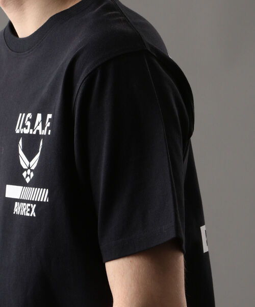 AVIREX（アヴィレックス）の「USAF シンボルマークTシャツ/SS USAF SYMBOL MARK T-SHIRT/AVIREX/アヴィレックス（Tシャツ/カットソー・メンズ・ホワイト/ブラック/モカ/レッド・MEDIUM/LARGE/X-LARGE/XX-LARGE）」の22枚目の写真