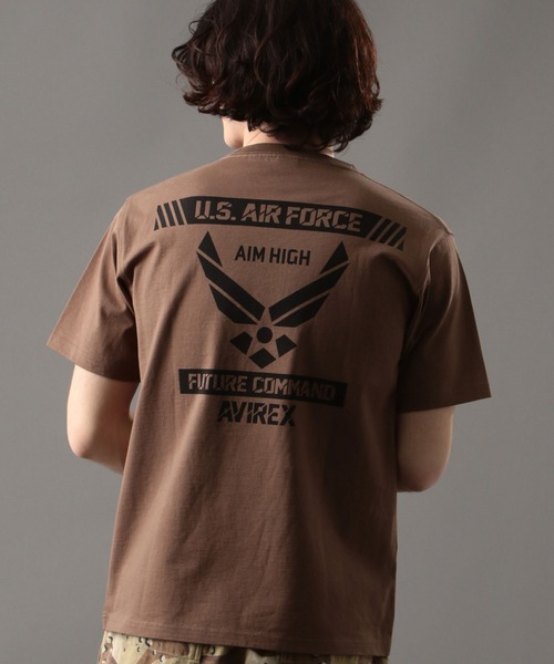 AVIREX（アヴィレックス）の「USAF シンボルマークTシャツ/SS USAF SYMBOL MARK T-SHIRT/AVIREX/アヴィレックス（Tシャツ/カットソー・メンズ・ホワイト/ブラック/モカ/レッド・MEDIUM/LARGE/X-LARGE/XX-LARGE）」の3枚目の写真