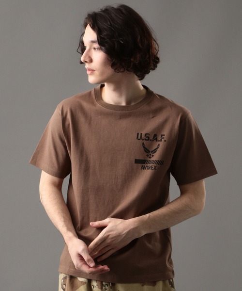 AVIREX（アヴィレックス）の「USAF シンボルマークTシャツ/SS USAF SYMBOL MARK T-SHIRT/AVIREX/アヴィレックス（Tシャツ/カットソー・メンズ・ホワイト/ブラック/モカ/レッド・MEDIUM/LARGE/X-LARGE/XX-LARGE）」の7枚目の写真