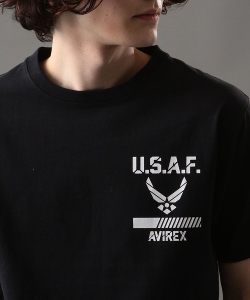 AVIREX（アヴィレックス）の「USAF シンボルマークTシャツ/SS USAF SYMBOL MARK T-SHIRT/AVIREX/アヴィレックス（Tシャツ/カットソー・メンズ・ホワイト/ブラック/モカ/レッド・MEDIUM/LARGE/X-LARGE/XX-LARGE）」の12枚目の写真