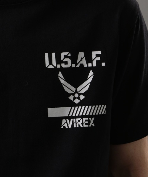 AVIREX（アヴィレックス）の「USAF シンボルマークTシャツ/SS USAF SYMBOL MARK T-SHIRT/AVIREX/アヴィレックス（Tシャツ/カットソー・メンズ・ホワイト/ブラック/モカ/レッド・MEDIUM/LARGE/X-LARGE/XX-LARGE）」の13枚目の写真