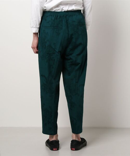 CIAOPANIC（チャオパニック）の「ジャカード柄テーパードイージータックパンツ（チノパンツ・メンズ・ブラック/オフホワイト/グリーン・MEDIUM/LARGE）」の4枚目の写真