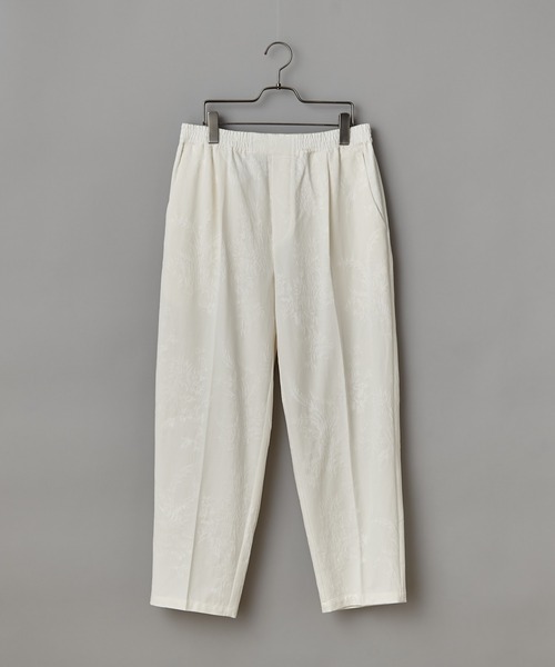 CIAOPANIC（チャオパニック）の「ジャカード柄テーパードイージータックパンツ（チノパンツ・メンズ・ブラック/オフホワイト/グリーン・MEDIUM/LARGE）」の2枚目の写真