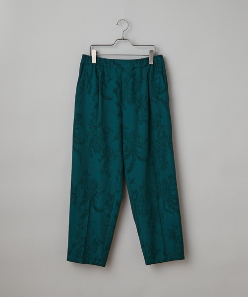 CIAOPANIC（チャオパニック）の「ジャカード柄テーパードイージータックパンツ（チノパンツ・メンズ・ブラック/オフホワイト/グリーン・MEDIUM/LARGE）」の3枚目の写真