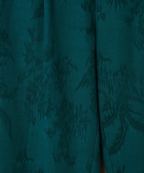 CIAOPANIC（チャオパニック）の「ジャカード柄テーパードイージータックパンツ（チノパンツ・メンズ・ブラック/オフホワイト/グリーン・MEDIUM/LARGE）」の6枚目の写真