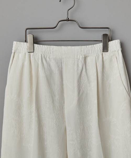 CIAOPANIC（チャオパニック）の「ジャカード柄テーパードイージータックパンツ（チノパンツ・メンズ・ブラック/オフホワイト/グリーン・MEDIUM/LARGE）」の8枚目の写真