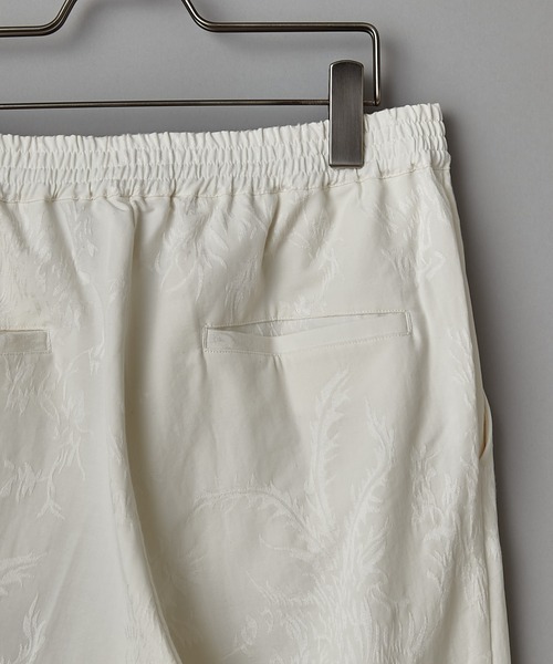 CIAOPANIC（チャオパニック）の「ジャカード柄テーパードイージータックパンツ（チノパンツ・メンズ・ブラック/オフホワイト/グリーン・MEDIUM/LARGE）」の13枚目の写真