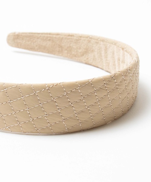 WEGO（ウィゴー）の「WEGO/キルティングワイドカチューシャ（カチューシャ・レディース・オフホワイト/ブラウン/ブラック・FREE）」の5枚目の写真