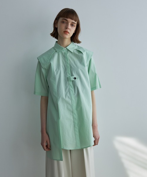 UNITED TOKYO（ユナイテッドトウキョウ）の「コットンサウスバンクシャツ（シャツ/ブラウス・レディース・ホワイト/ブラック/ピンク/グリーン・FREE）」の7枚目の写真