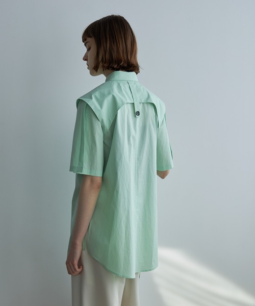 UNITED TOKYO（ユナイテッドトウキョウ）の「コットンサウスバンクシャツ（シャツ/ブラウス・レディース・ホワイト/ブラック/ピンク/グリーン・FREE）」の9枚目の写真