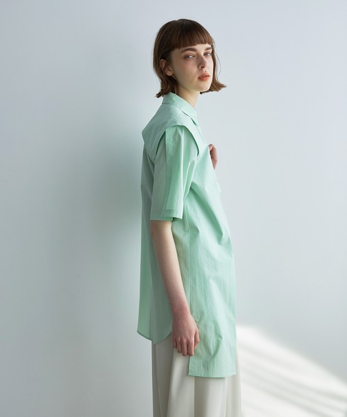 UNITED TOKYO（ユナイテッドトウキョウ）の「コットンサウスバンクシャツ（シャツ/ブラウス・レディース・ホワイト/ブラック/ピンク/グリーン・FREE）」の10枚目の写真