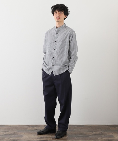 417 EDIFICE(フォーワンセブンエディフィス)の「ワイド シングルタック パンツ(チノパンツ・メンズ・ネイビー/グレー・MEDIUM/LARGE)」の3枚目の写真