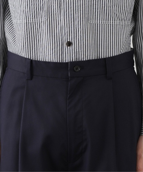 417 EDIFICE(フォーワンセブンエディフィス)の「ワイド シングルタック パンツ(チノパンツ・メンズ・ネイビー/グレー・MEDIUM/LARGE)」の7枚目の写真