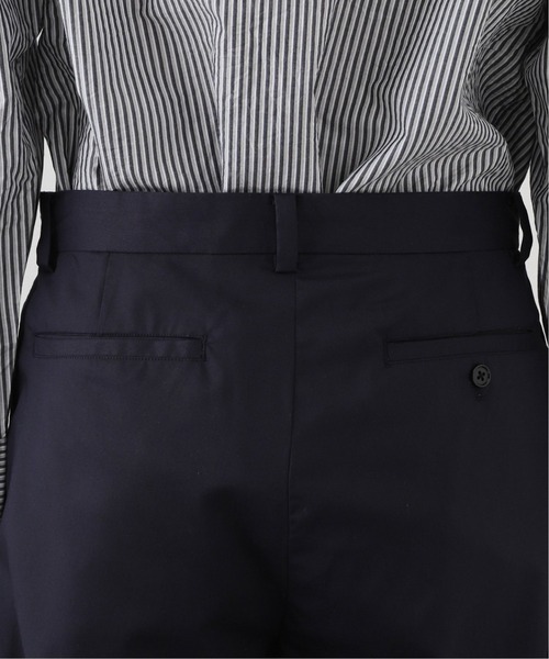 417 EDIFICE(フォーワンセブンエディフィス)の「ワイド シングルタック パンツ(チノパンツ・メンズ・ネイビー/グレー・MEDIUM/LARGE)」の8枚目の写真
