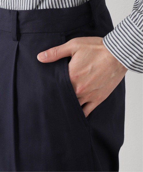 417 EDIFICE(フォーワンセブンエディフィス)の「ワイド シングルタック パンツ(チノパンツ・メンズ・ネイビー/グレー・MEDIUM/LARGE)」の10枚目の写真