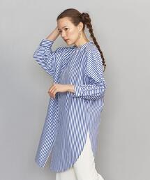 BEAUTY&YOUTH UNITED ARROWS | BY スタンドカラードルマンスリーブロングシャツ(シャツ/ブラウス)
