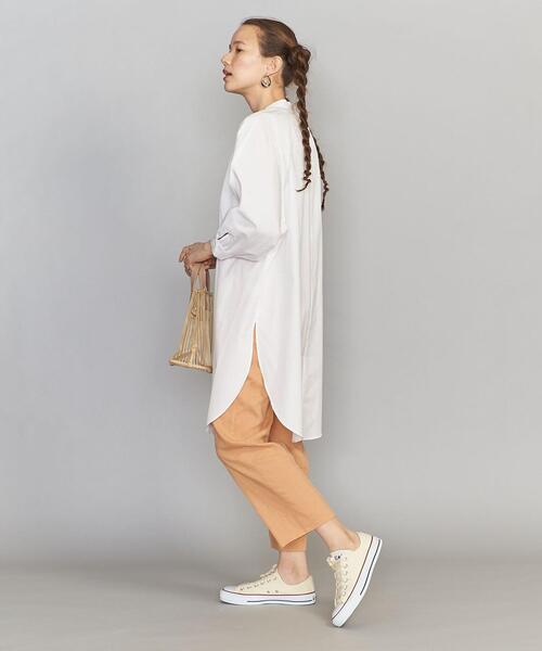 BEAUTY&YOUTH UNITED ARROWS（ビューティーアンドユースユナイテッドアローズ）の「BY スタンドカラードルマンスリーブロングシャツ（シャツ/ブラウス・レディース・ホワイト/ライトブルー/その他1・FREE）」の11枚目の写真