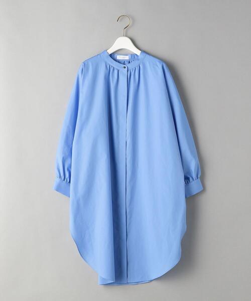 BEAUTY&YOUTH UNITED ARROWS（ビューティーアンドユースユナイテッドアローズ）の「BY スタンドカラードルマンスリーブロングシャツ（シャツ/ブラウス・レディース・ホワイト/ライトブルー/その他1・FREE）」の12枚目の写真