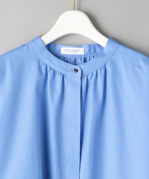 BEAUTY&YOUTH UNITED ARROWS（ビューティーアンドユースユナイテッドアローズ）の「BY スタンドカラードルマンスリーブロングシャツ（シャツ/ブラウス・レディース・ホワイト/ライトブルー/その他1・FREE）」の14枚目の写真