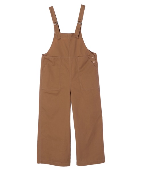 Green Parks(グリーンパークス)の「ツイルサロペット*(サロペット/オーバーオール・レディース・ブラック/オフホワイト/カーキ/キャメル・FREE)」の7枚目の写真