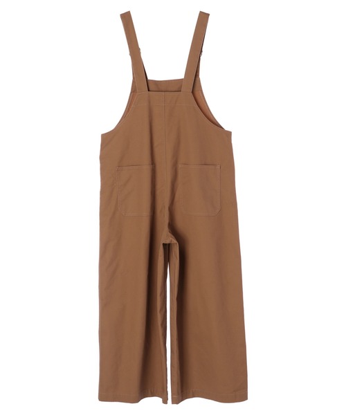 Green Parks(グリーンパークス)の「ツイルサロペット*(サロペット/オーバーオール・レディース・ブラック/オフホワイト/カーキ/キャメル・FREE)」の10枚目の写真