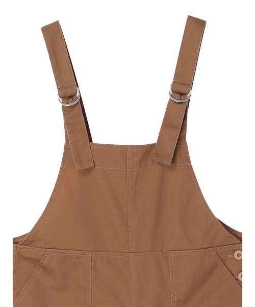 Green Parks(グリーンパークス)の「ツイルサロペット*(サロペット/オーバーオール・レディース・ブラック/オフホワイト/カーキ/キャメル・FREE)」の13枚目の写真