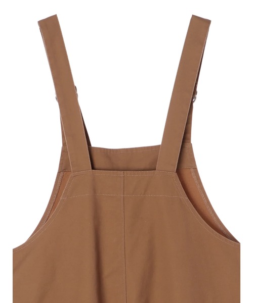 Green Parks(グリーンパークス)の「ツイルサロペット*(サロペット/オーバーオール・レディース・ブラック/オフホワイト/カーキ/キャメル・FREE)」の21枚目の写真