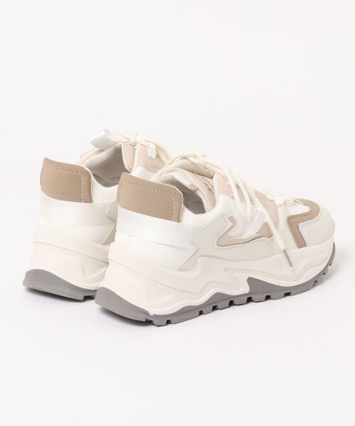 Shoes in Closet（シューズインクローゼット）の「厚底 ボリュームソール バイカラー ダッドスニーカー 08（スニーカー・レディース・ベージュ/グレー・LL/M/L/S/XS/3L）」の6枚目の写真