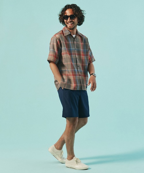 NANO universe（ナノユニバース）の「［冷涼太］イージーショートパンツ（その他パンツ・メンズ・ブラック/ネイビー/ブルーグリーン・S/M/L）」の14枚目の写真