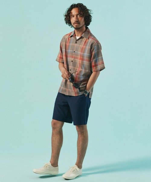 NANO universe（ナノユニバース）の「［冷涼太］イージーショートパンツ（その他パンツ・メンズ・ブラック/ネイビー/ブルーグリーン・S/M/L）」の15枚目の写真