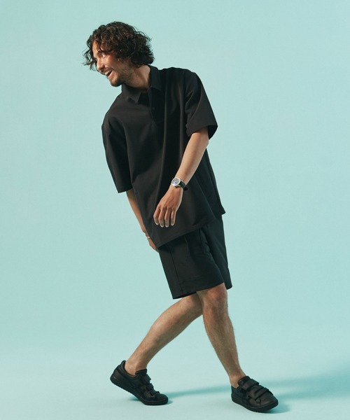 NANO universe（ナノユニバース）の「［冷涼太］イージーショートパンツ（その他パンツ・メンズ・ブラック/ネイビー/ブルーグリーン・S/M/L）」の20枚目の写真